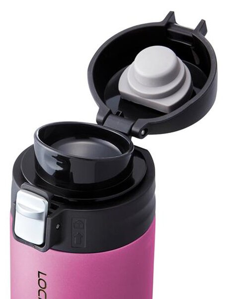 Lock&Lock Nerezová termoska One touch 500ml rubínově červená