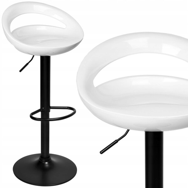 Barová Židle eHokery bílá 97 cm plast