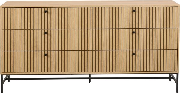 Komoda se zásuvkami OLIVIA 158x80x40 cm dub