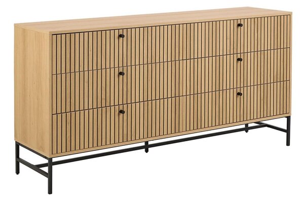Komoda se zásuvkami OLIVIA 158x80x40 cm dub