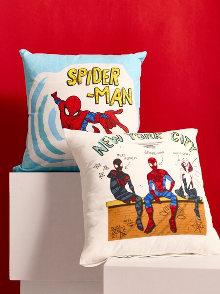 Sinsay - Bavlněné povlaky na polštáře Spider-Man 2 pack - vícebarevná