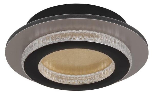 Globo 48042-12G - LED Stropní svítidlo JAYDEN LED/12W/230V pr. 20 cm černá