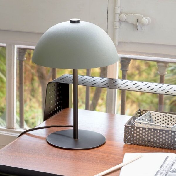 Zelená kovová stolní lampa Kave Home Aleyla