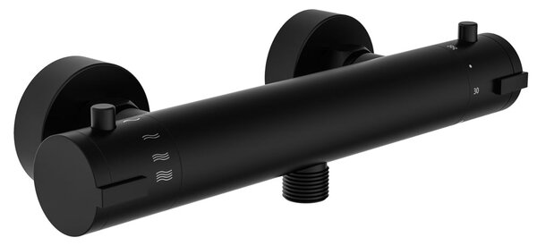 Termostatická sprchová baterie LONDON, černá matná, rozteč 150 mm (52466)