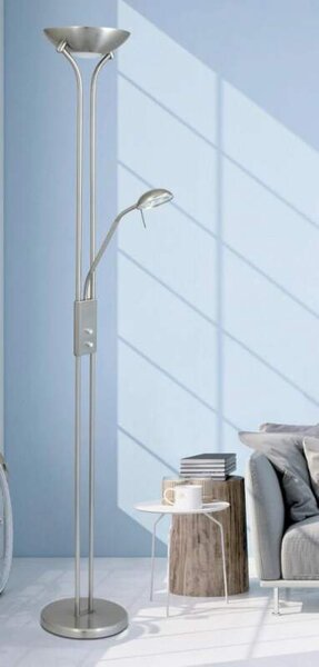 Rabalux 4075 Beta - Stmívatelná stojací lampa + zdroje zdarma (Klasická chromová halogenová stmívatelná lampa )