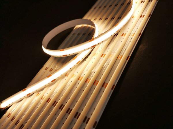 LED-lumin COB LED pásek 12W/m, 12V, 1150lm - 1400lm, IP20, Ra>90 Barevná teplota: Denní bílá