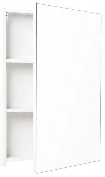 Koupelnová skříňka závěsná Deftrans bílá se zrcadlem 76x50,2x11,6 cm