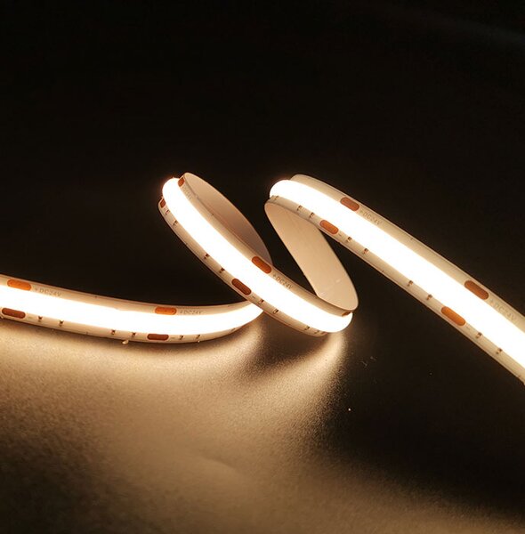 LED-lumin COB LED pásek 12W/m, 12V, 1150lm - 1400lm, IP20, Ra>90 Barevná teplota: Teplá bílá