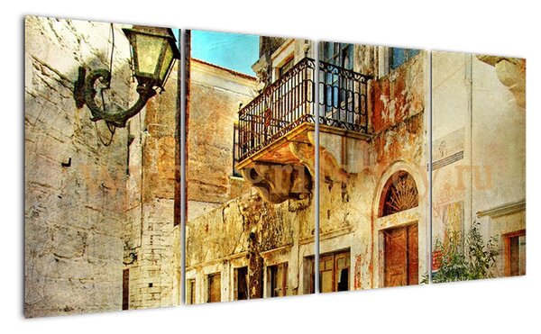 Moderní obraz - město (160x80cm)