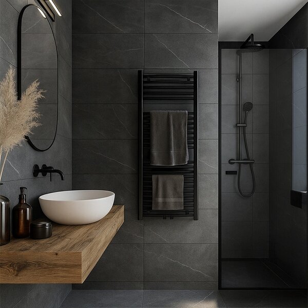 BPS-koupelny Koupelnový radiátor CORSO BL 4 50x120 cm, černý