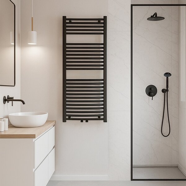 BPS-koupelny Koupelnový radiátor CORSO BL 4 50x120 cm, černý