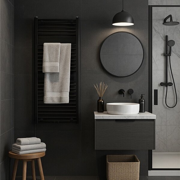 BPS-koupelny Koupelnový radiátor CORSO BL 4 50x120 cm, černý