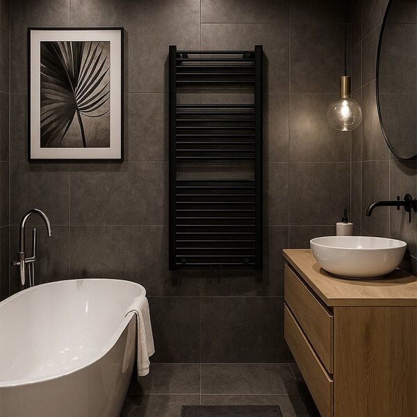 BPS-koupelny Koupelnový radiátor CORSO BL 4 50x120 cm, černý