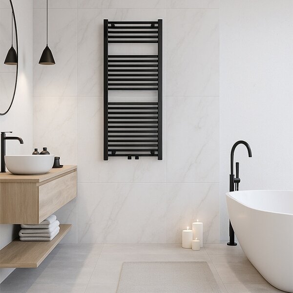 BPS-koupelny Koupelnový radiátor CORSO BL 4 50x120 cm, černý