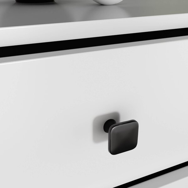 Ak furniture Komoda MOBI K-06 bílá/černá