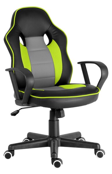 Dětská herní židle RACING PRO FROG Barva: černo-zelená
