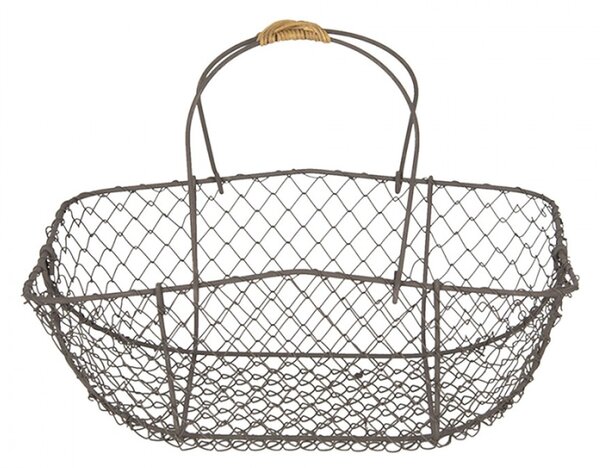 Set 4 drátěných košíků s uchy Filaire – 38x28x36 / 34x23x32 / 31x20x27 / 27x17x24 cm