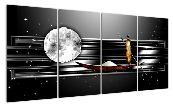 Obrazy na zeď - abstrakce (160x80cm)