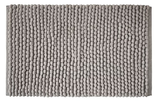 Šedá koupelnová předložka 50x80 cm Aspen Bobble – Bianca