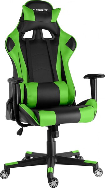Herní židle RACING PRO ZK-007 Barva: černo-zelená
