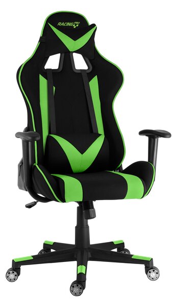 Herní židle RACING PRO ZK-011 TEX Barva: černo-zelená