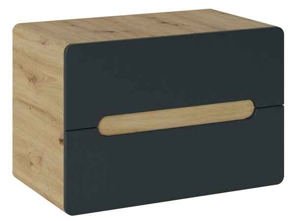 Comad Umyvadlová skříňka Aruba 829 2S dub craft zlatý/černý mat