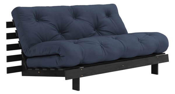 Tmavě modrá rozkládací pohovka 160 cm Roots Black Night – Karup Design
