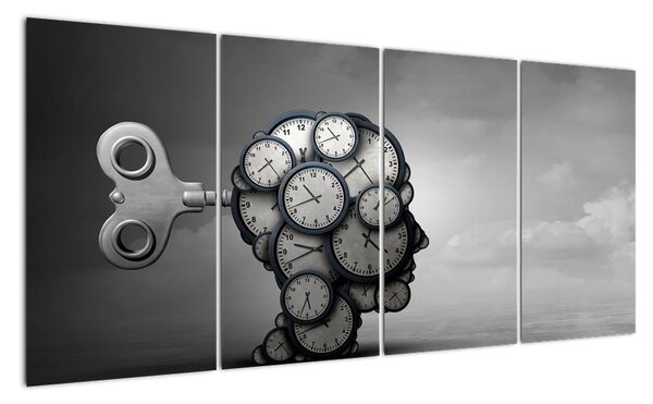 Abstraktní obraz: klíč k mysli (160x80cm)