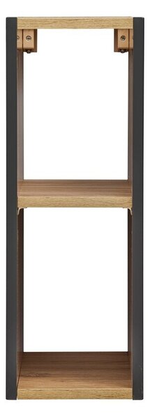 Comad Závěsný koupelnový regál Capri 810 černý mat/dub kraft zlatý
