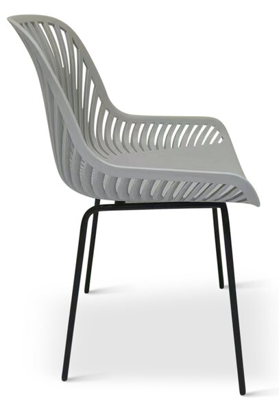 Designová židle GABY šedá - set 4 ks