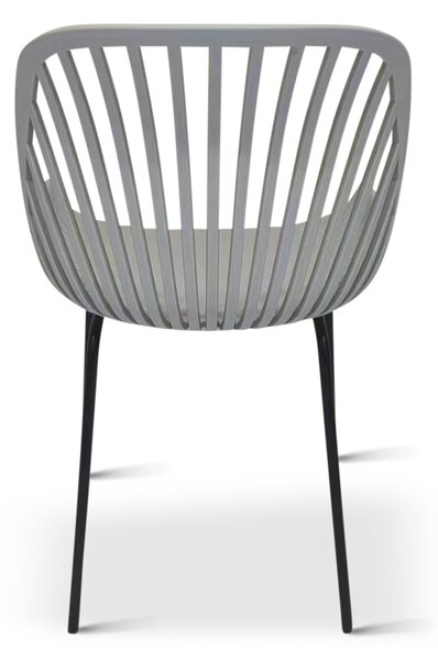 Designová židle GABY šedá - set 4 ks