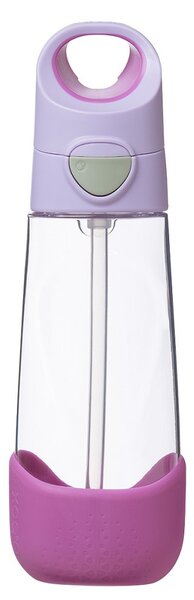 Láhev na pití s brčkem, 600ml, b.box, sugar plum