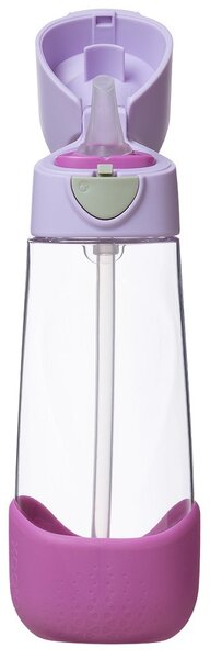 Láhev na pití s brčkem, 600ml, b.box, sugar plum