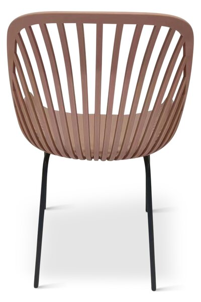 Designová židle GABY růžová - set 4 ks