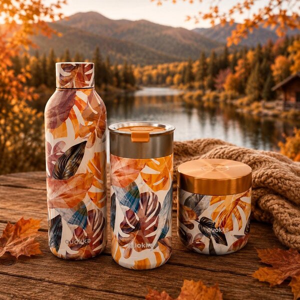 Termohrnek se sítkem Boost, 400ml, Quokka, autumn