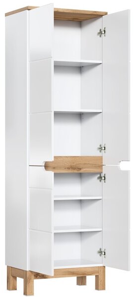 Comad Koupelnová skříňka Bali 805 4D bílá/dub votan