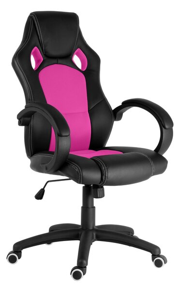 Kancelářské křeslo RACING PRO ZK-010 Barva: černo-růžová