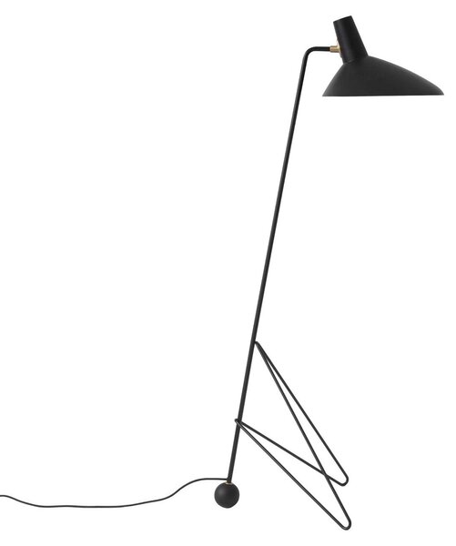 Stojací Lampa &Tradition, Tripod HM8, Černá, Obývací pokoj, Hliník