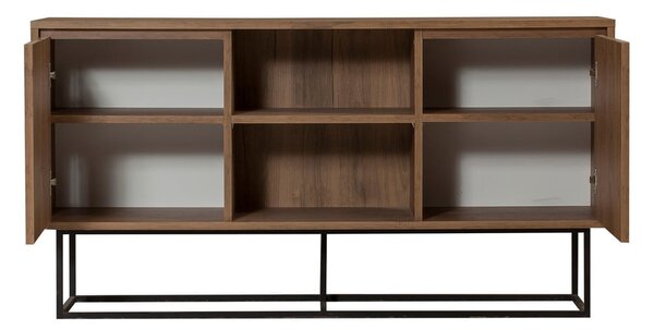 Nízká komoda v dekoru ořechu v přírodní barvě 140x72 cm Rodez – Kalune Design