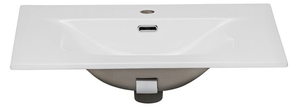 Comad Koupelnová sestava Bali Sky se zápustným umyvadlem, skříňkami a zrcadlem 80 cm kašmírová/dub wotan