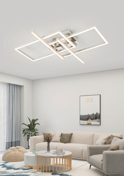 STROPNÍ LED SVÍTIDLO, 50/43/7,6 cm Novel - Stropní svítidla