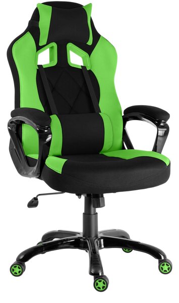 Kancelářské křeslo RACING PRO ZK-018 TEX Barva: černo-zelená