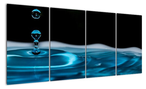 Obraz kapky vody (160x80cm)
