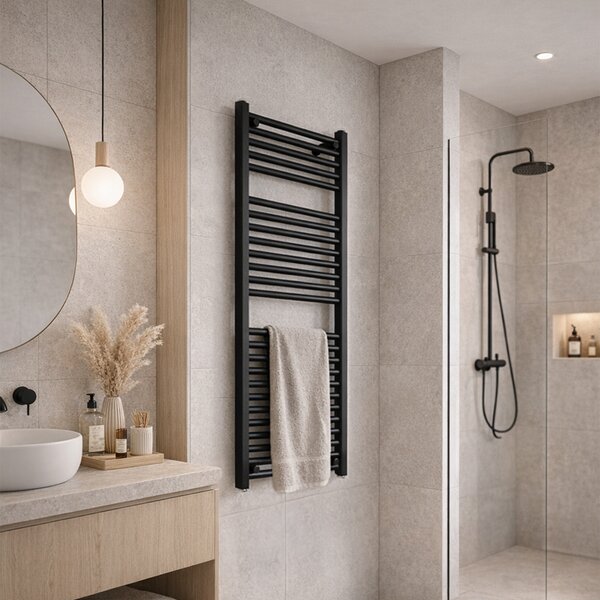 BPS-koupelny Koupelnový radiátor GAMA BL 2 50x120 cm, černý