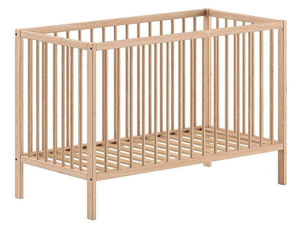Postýlka z borovicového dřeva v přírodní barvě 60x120 cm DINO – Vipack