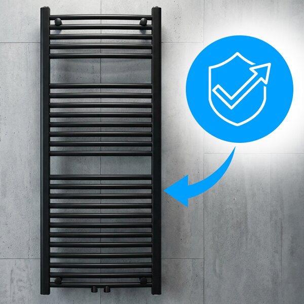 BPS-koupelny Koupelnový radiátor GAMA BL 2 50x120 cm, černý