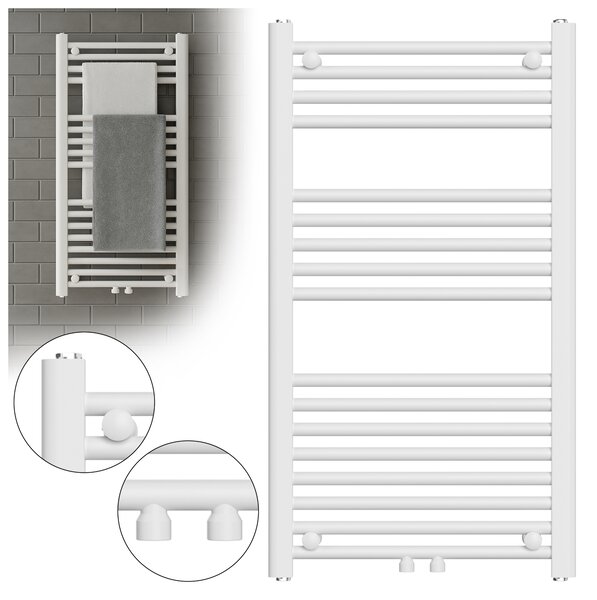 BPS-koupelny Koupelnový radiátor CORSO WH 2 50x90 cm, bílý