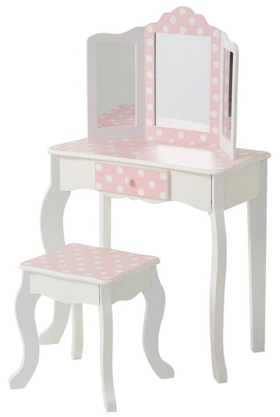 Kosmetický stolek se sedátkem Teamson Růžový 63 x 100 x 29 cm