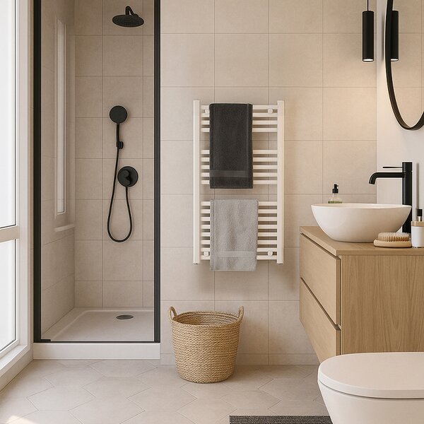 BPS-koupelny Koupelnový radiátor CORSO WH 2 50x90 cm, bílý