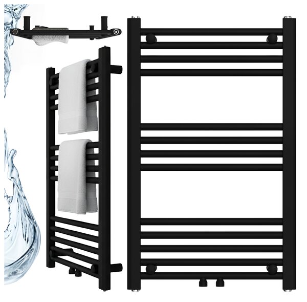 BPS-koupelny Koupelnový radiátor CORSO BL 3 50x80 cm, černý